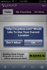 Current Location useage permission Graphic