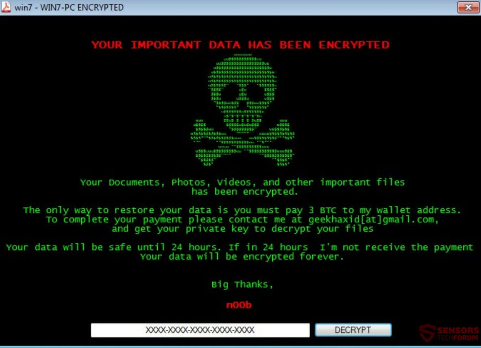 Ransomware Attack Example Image